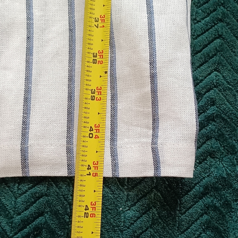 NWT Ellen Tracy High Rise Linen Blend Wide Leg Pant Drawstring Tassel‎ Pockets L - Picture 16 of 17